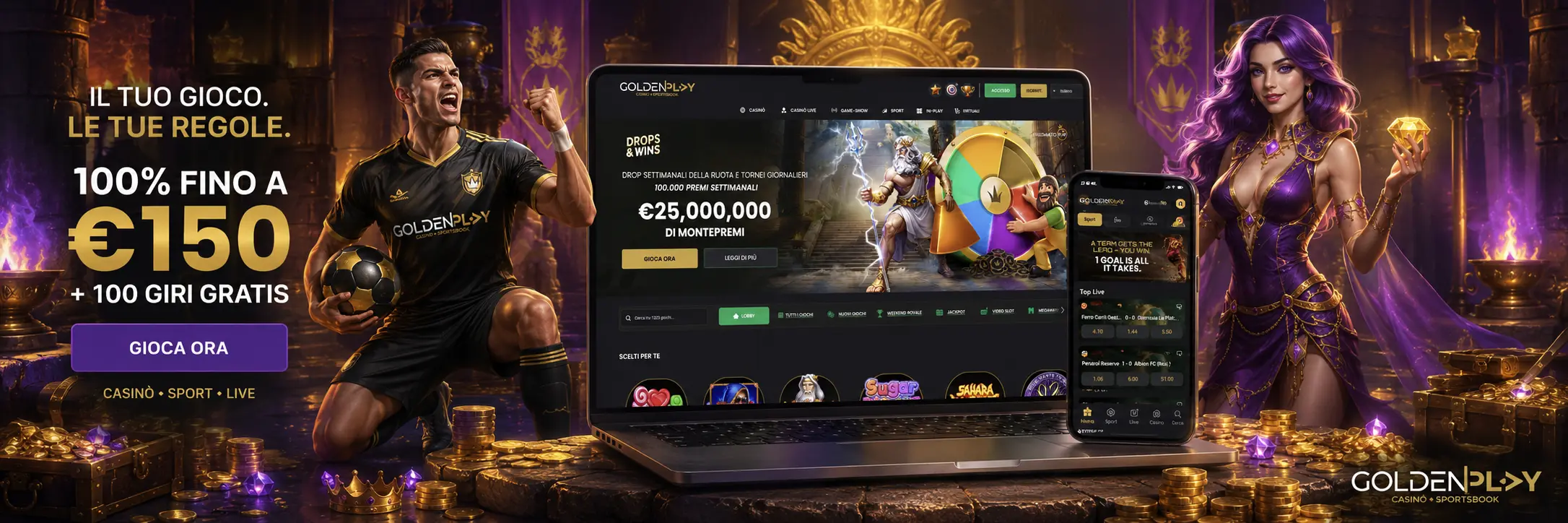 Bonus di Benvenuto Golden Play